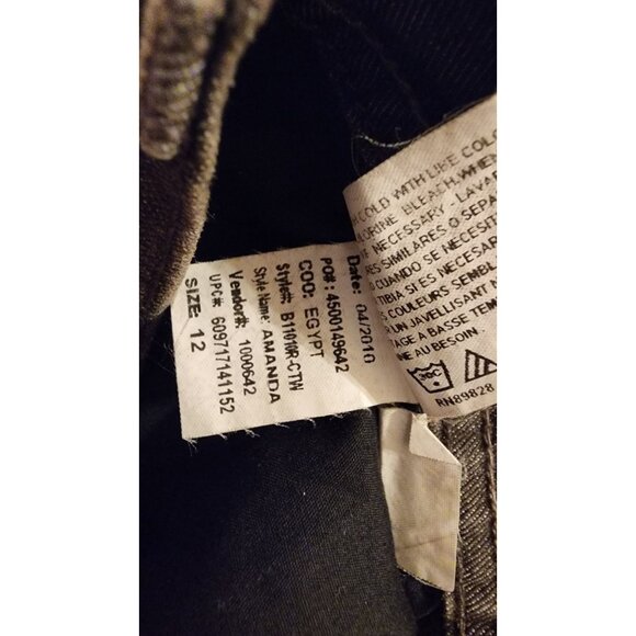 Gloria Vanderbilt Amanda short size 12 denim jean pants - Picture 7 of 13